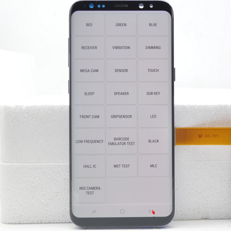 100% original AMOLED S8 Plus LCD para SAMSUNG Galaxy S8 Plus G955 G955F Pantalla S8 + Reemplazo del digitalizador de pantalla táctil LCD con marco con puntos para SAMSUNG Galaxy S8 Plus