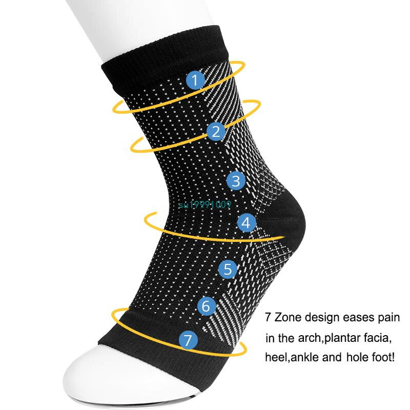 Sports Ankle Brace Compression Socks Anti Fatigue Foot Sleeve breathable Net Foot Sleeve Anklet Protective Gear