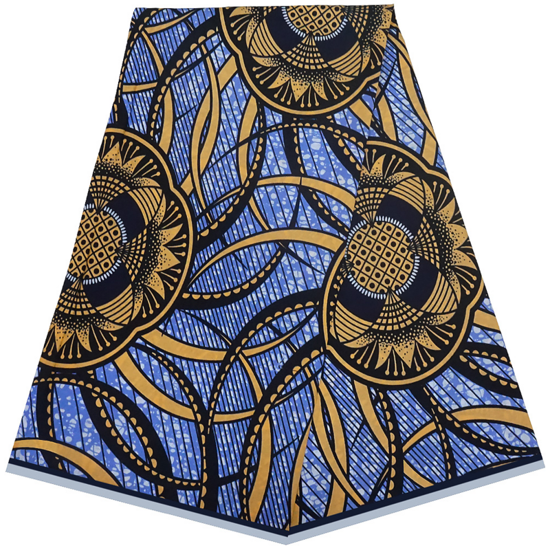 New Guaranteed Veritable 100% Original Real Wax Ankara Fabric 2022 African Print Fabric For Wedding Dress Tissus Cotton 6Yards
