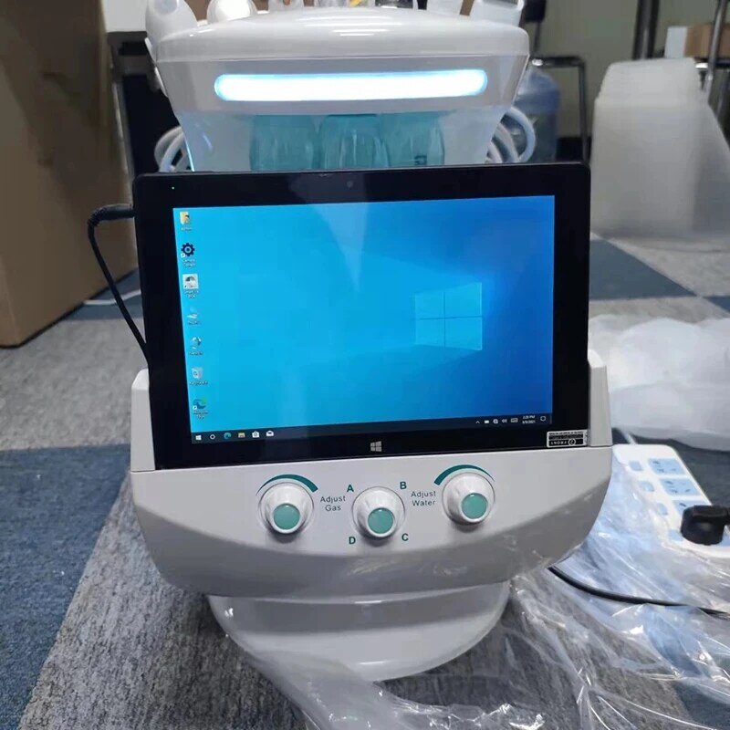 Limpiador Facial inteligente 7 en 1, máquina de belleza antienvejecimiento, Analizador de poros profundos al vacío