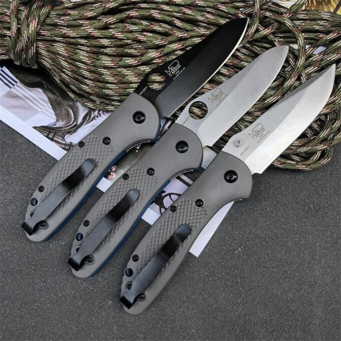 D2 Blade Benchmade 550 nóż taktyczny składany nylonowy uchwyt z włókna szklanego odkryty Camping bezpieczeństwo kieszeń wojskowe noże narzędzie EDC