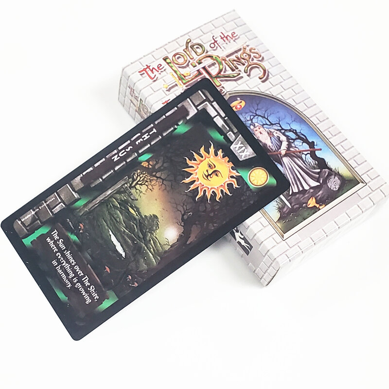 Hot Sale English Cards 12X7 cm Lord of the RingsTarot For Family Friends Leisurr Funny Interesting Party Board Game 80-card Deck