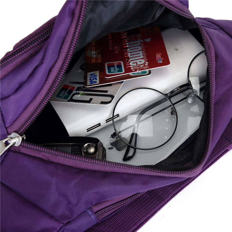 야외 방수 허리 가방, 달리기 조깅 벨트 파우치, 지퍼 패니 팩, 휴대폰 가방, 옥스포드 천 가슴 가방
