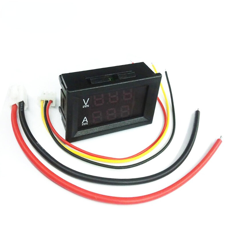 Voltímetro Digital con pantalla LED de 0,28 pulgadas y 0,56 pulgadas, amperímetro de CC, 0-100V, 4,5 V-30V
