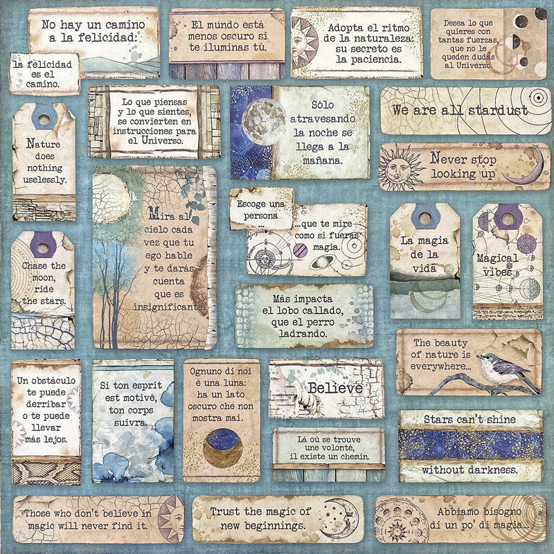 9 pçs retro selva animal profundo lua scrapbook adesivos junkjournal diy diário álbum presente telefone adesivos decorativos feliz projeto