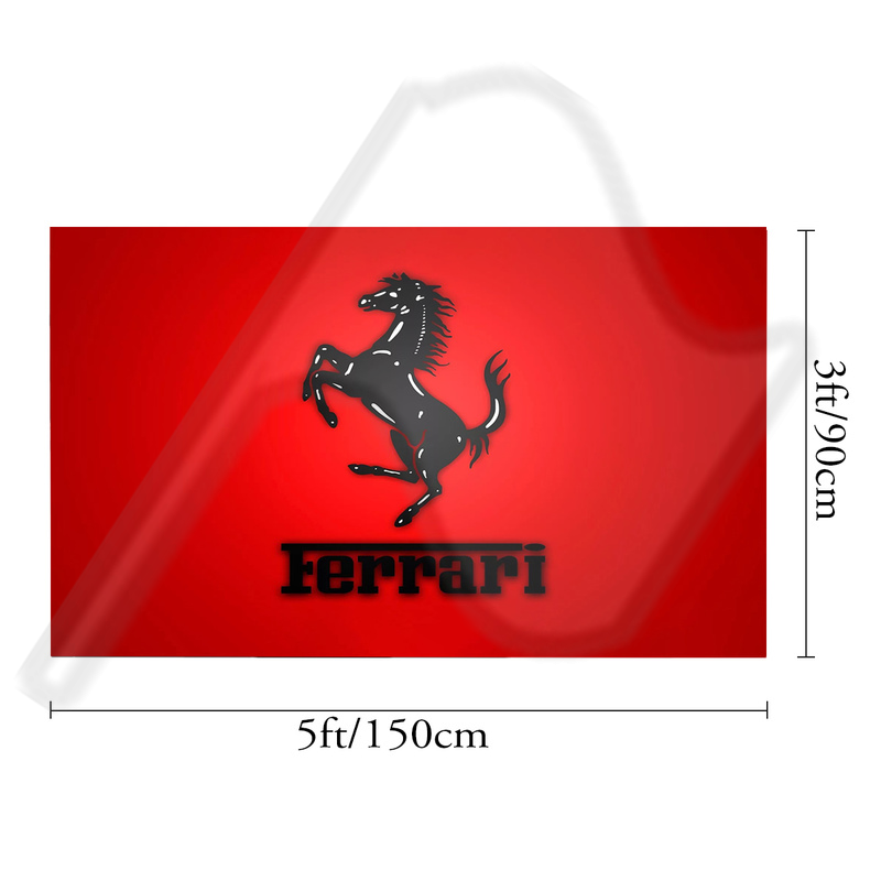 2022 heißer Verkauf Ferrari Logo 1189 Stolz Flagge Gedruckt Geschenk Banner Rennen Racing Banner Hause Outdoor Stolz Flagge
