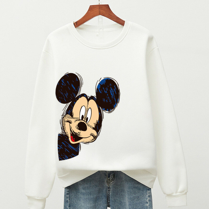 4xl lose Frauen Mickey Mouse Marke Sweatshirt Disney Herren Hoodie Herbst und Winter lässig Langarm männliche Sweatshirts