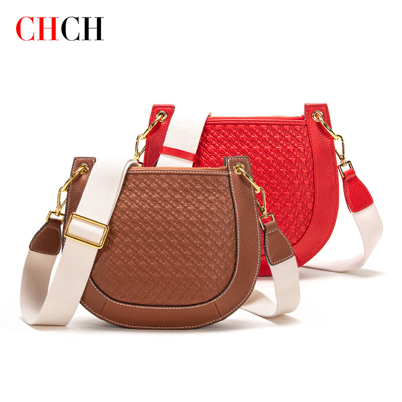 CHCH Women's Handbag for Women 2022 Designer Luxury Saddle Bags Fashion Fashion Matching Crossbody Female Shoulder Bags