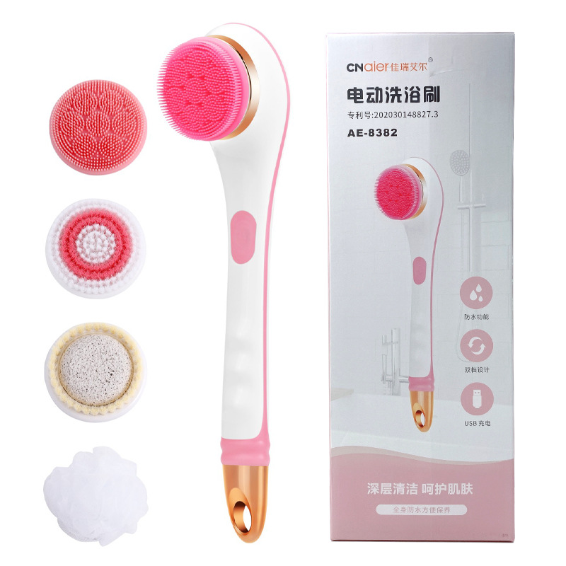 New Arrival Loofah Body Brushes Bath Sponge Dry Exfoliating Back Silicone Scrubber Cleaning Shower Body Electric Bath Brush