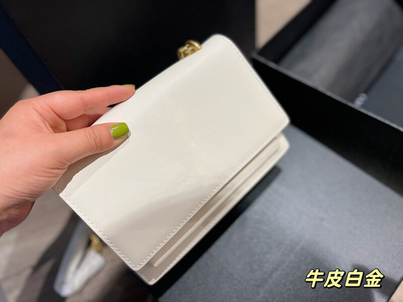 حقيبة الغروب 2022 عالية القيمة حقيبة جلدية أنيقة المرأة سلسلة واحدة الكتف رسول موضة تنوعا صندوق مربع صغير