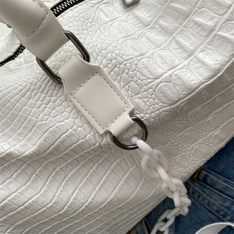 Yilian crocodilo impressão 2022 novo saco de duffel lazer saco de fitness na moda mochila de viagem grande capacidade das mulheres