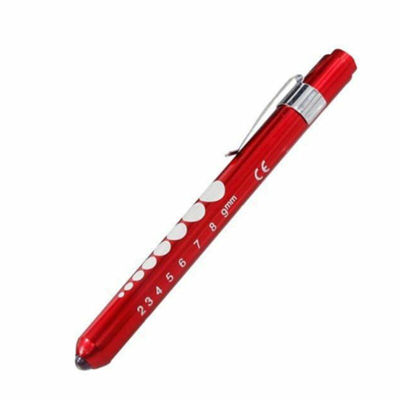 Energy-saving Portable Professional Medical Handy Pen Light Shockproof Mini Flashlight LED Torch with Stainless Steel Clip