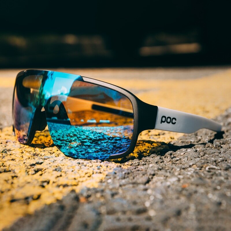 Очки для велоспорта POC с 4 линзами, мужские спортивные солнцезащитные очки для горного велосипеда, для рыбалки