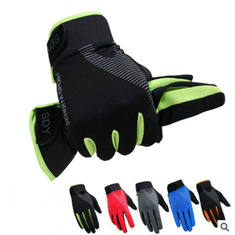Мужские велосипедные перчатки с пальцами, мотоциклетные велосипедные перчатки с сенсорным экраном, велосипедные перчатки для горного вело...