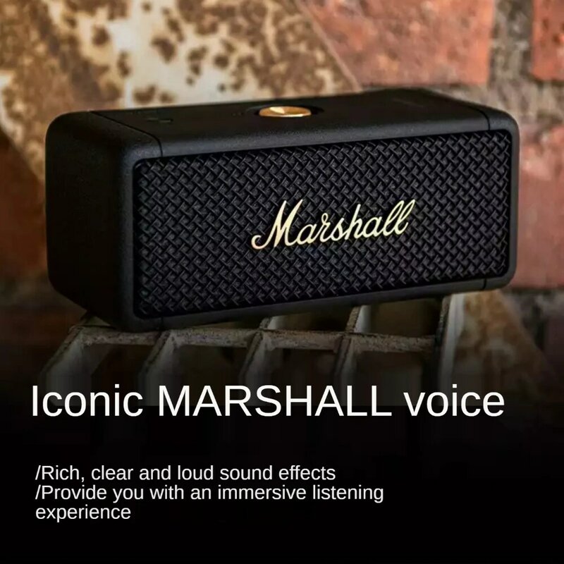 Marshall Emberton – Mini haut-parleur Portable sans fil Bluetooth, petit haut-parleur rétro étanche IPX7, pour la maison et l'extérieur