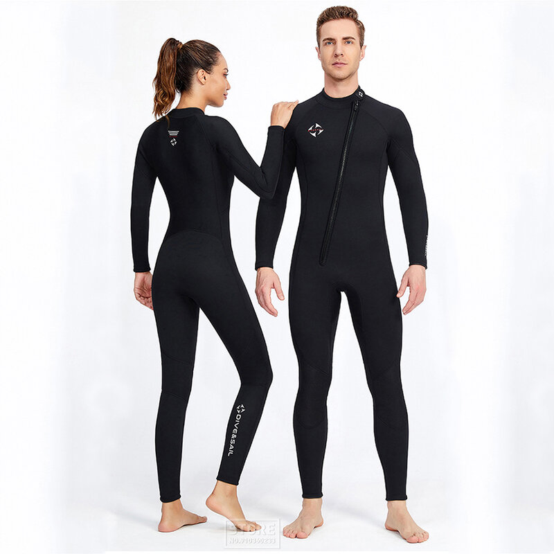 Premium 3mm neoprene wetsuit homem ternos de uma peça manter quente surf mergulho terno pesca submarina kitesurf mulher wetsuit