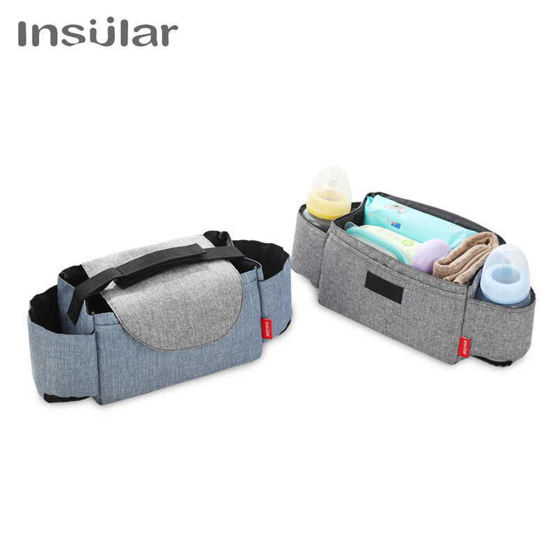 Baby Stroller Bag Multifunction Storage Bottle Water Cup Fashion Highcapacity Multi Partition Design Light Compact Applicability