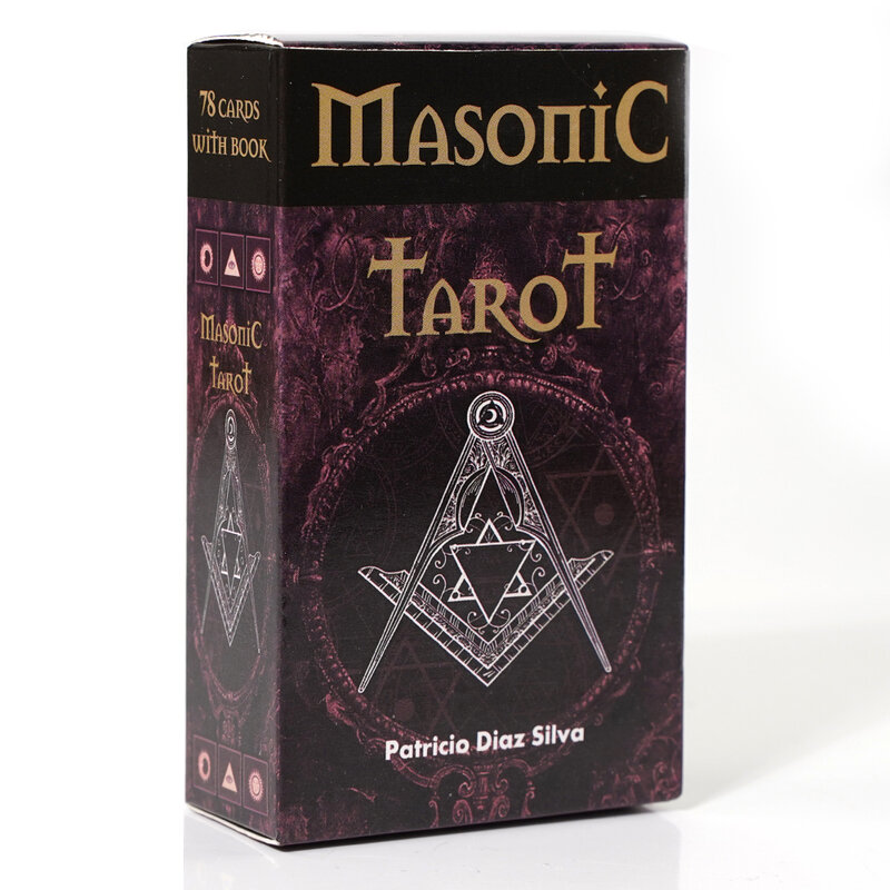 Cartas masónicas de baraja de TAROT, cartas de Patricio Diaz Anderson, adivinación esotérica, lectura de tarot con instrucciones, símbolo masónico, 2022