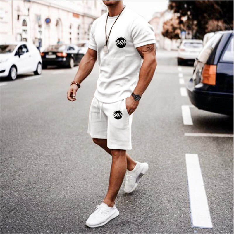 New Summer Streetwear Men Tracksuit Man Oversize Set 3D Printed T Shirt Shorts Sportswear Mens  Clothing Fashion Suit Sportswear