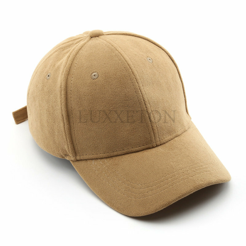 เบสบอลหมวกสำหรับสตรีและผู้ชายแฟชั่น Suede หมวกฤดูใบไม้ร่วงฤดูใบไม้ร่วงกลางแจ้งหมวกกันแดดหมวก Snapback Unisex ขายส่งหมวก