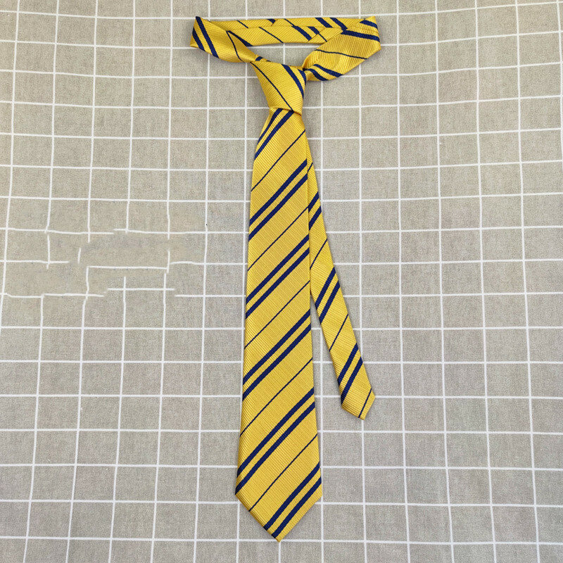 Gravata listra magia faculdade emblema gravata acessórios traje halloween cosplay adorável traje adulto gravata prop presente