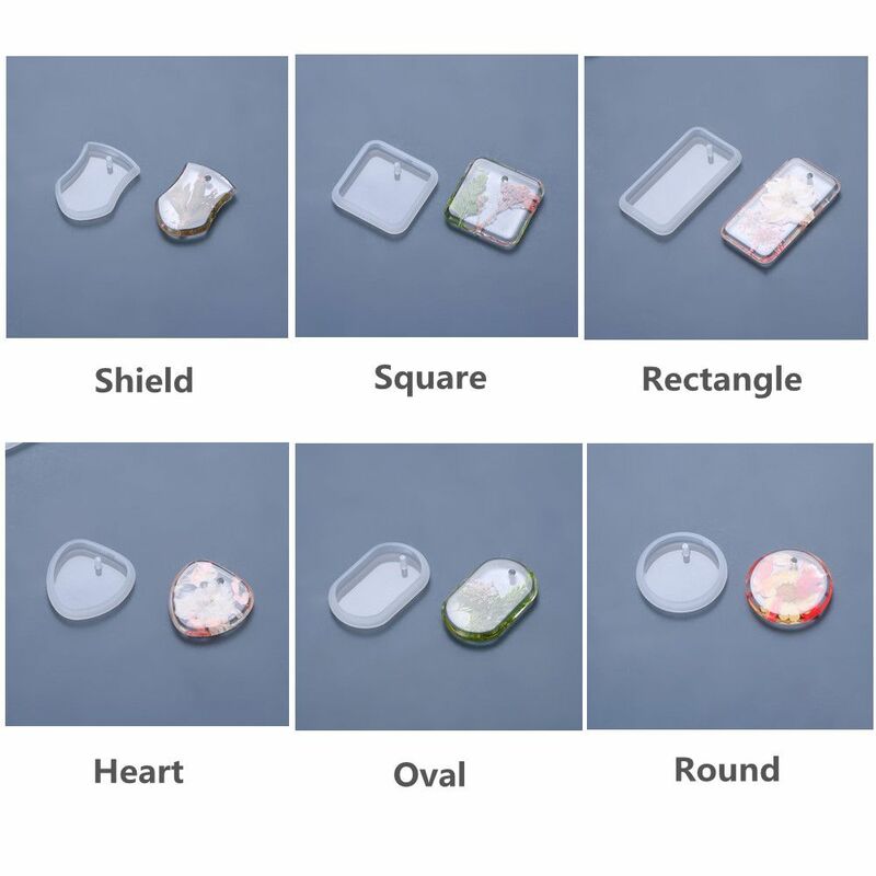 Heart DIY Craft Glue Mold Handmade Jewelry Making Necklace Keychain Silicone Mould Pendant Mold Resin