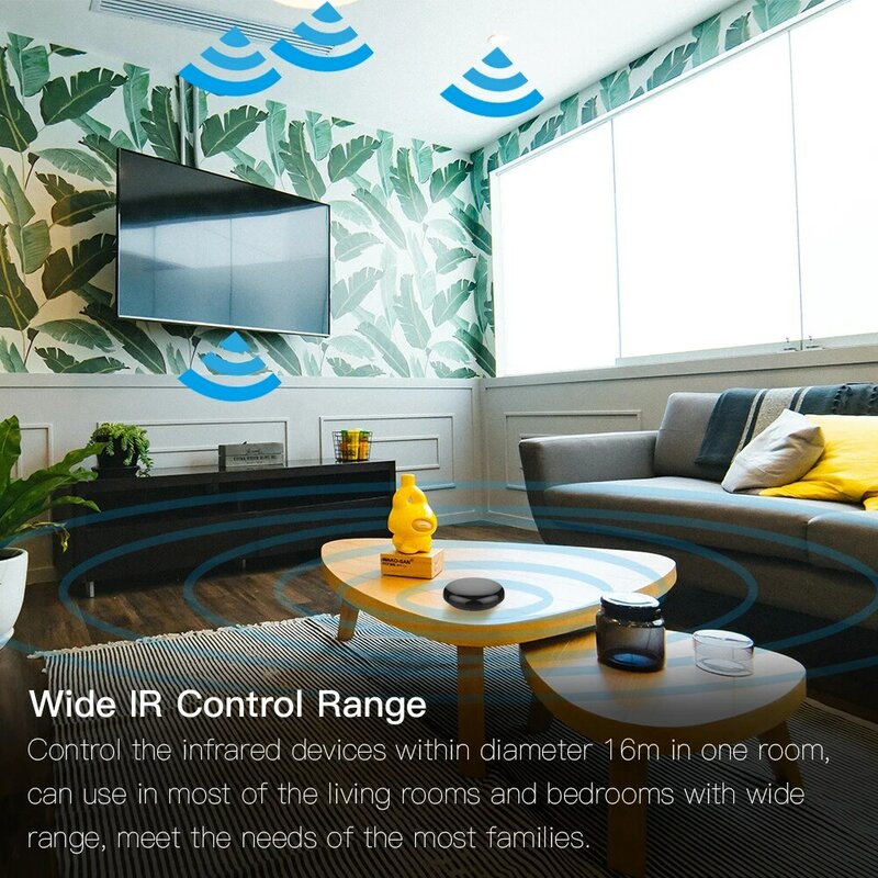 Wifi ir controle hub casa inteligente blaster infravermelho controle remoto sem fio via vida inteligente tuya app trabalho com alexa casa do google