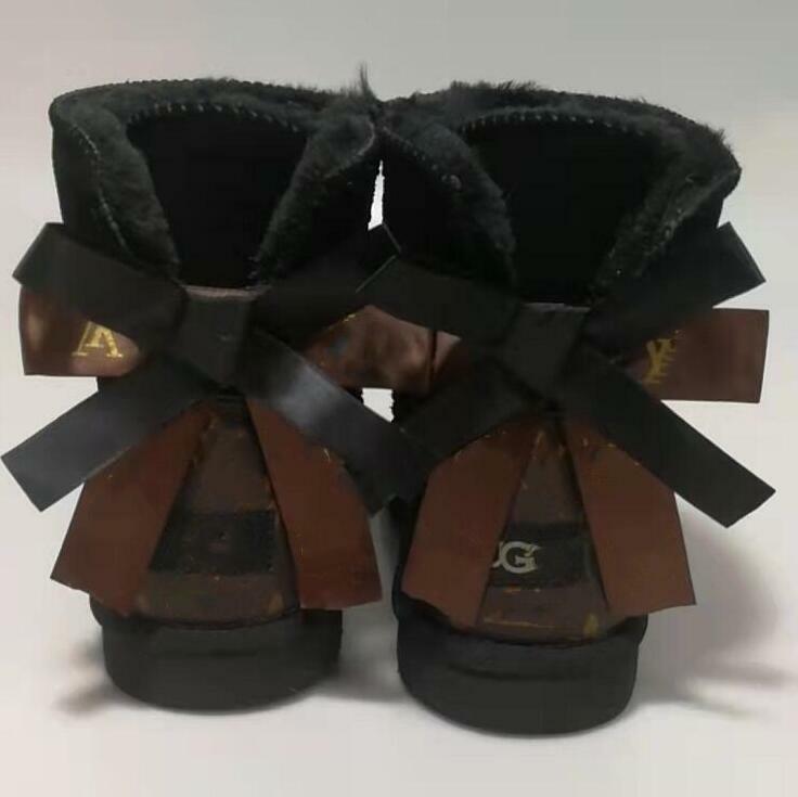 Botas de nieve de marca de lujo para hombre y mujer, zapatos cálidos de piel de vaca auténtica australiana, talla grande 46, invierno, 2022