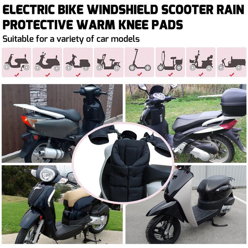 Wind Protective Quilt Motorcycle Leg Cover For Scooters Waterproof Protects Against Cold Wind & Rain Warm Knee Protection Pads