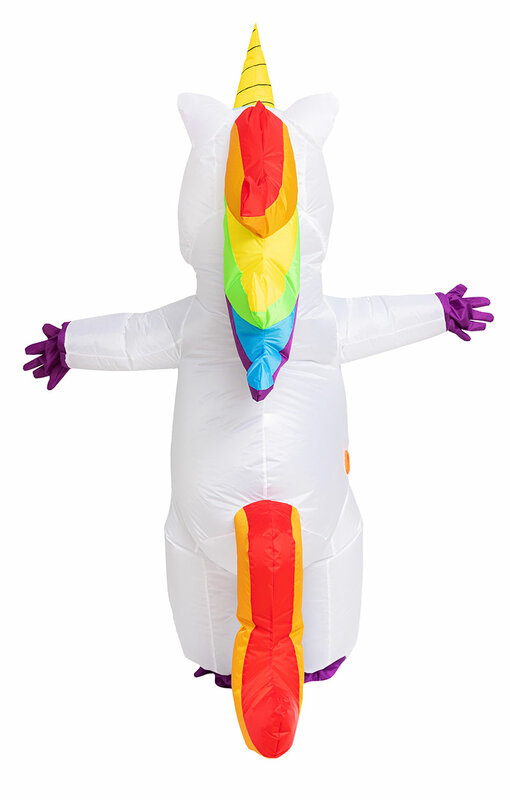 Белый надувной костюм единорога для взрослых и детей, костюмы на Хэллоуин для женщин, карнавальный талисман для взрослых, Рождественский косплей