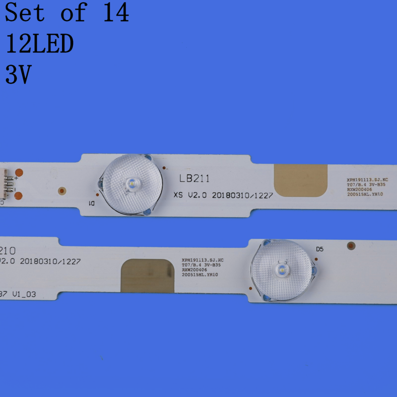 Tira de LED de 6v, 14 piezas, reemplazo de 55 TV 55LF5700 UA INSIGNIA NS TPT550J1 55DR420NA16 HVN06.U LB55040 V0 01 LB55040 V1 03 para