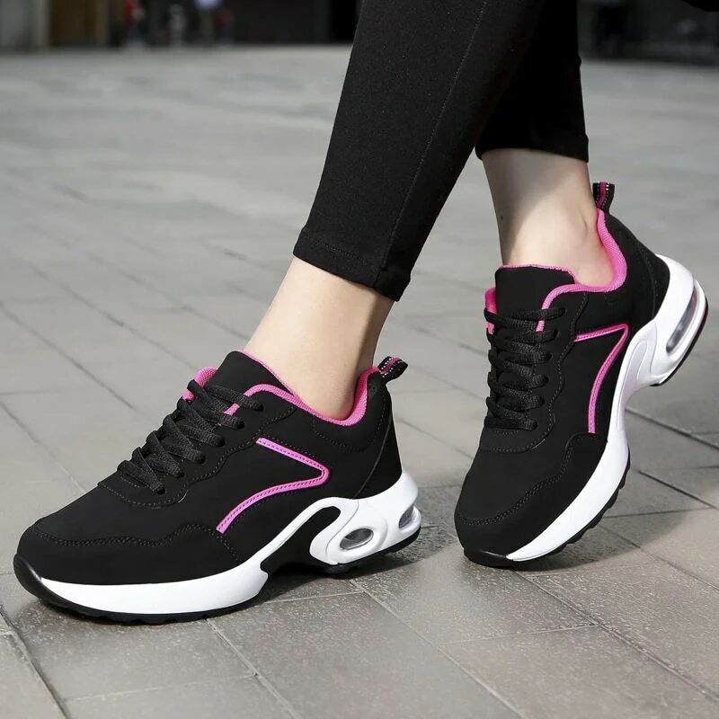 Sneakers 2022 New Women Lace Up Shoes Woman Sneakers Solid Color Women Casual Shoes Comfortable Breathable Mujer Female Footwear
