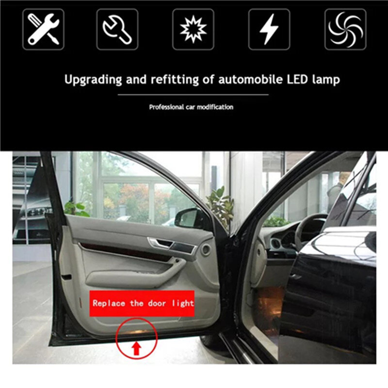 Led Car Door Welcome Laser Logo Shadow Night Light For Land Rover Range Rover Discovery 3 4 Freelander 2 Executive Accessories