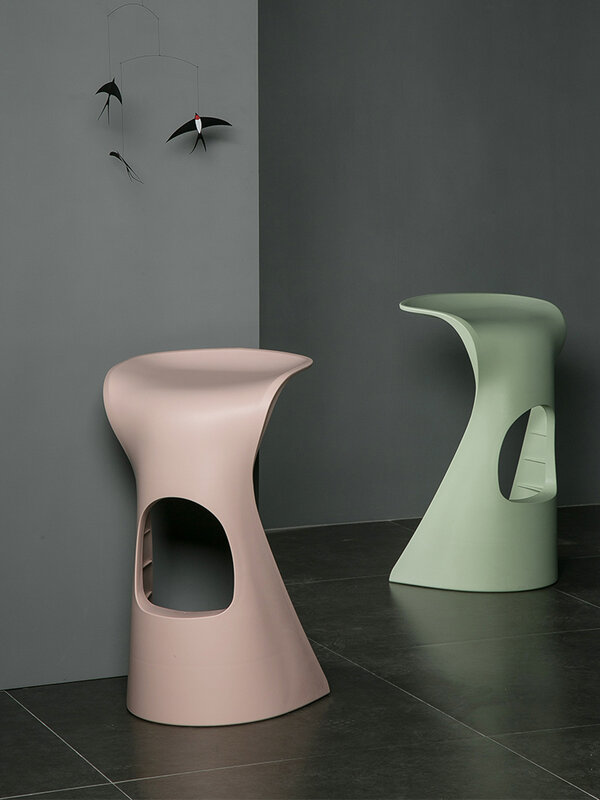 Sgabello da Bar Design di mobili sgabelli alti in plastica cucina Nordic Counter sgabelli da Bar sedile della reception soggiorno di casa sedie da pranzo