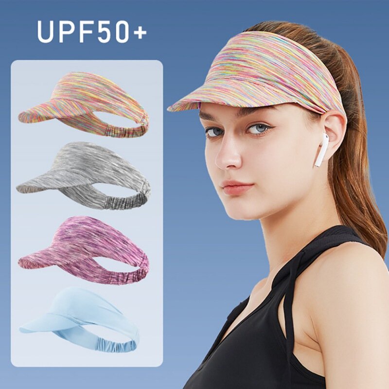 ฤดูร้อนกีฬาหมวกแฟชั่นผู้หญิงผู้ชายป้องกัน Headband Unisex ปรับ Snapback หมวก
