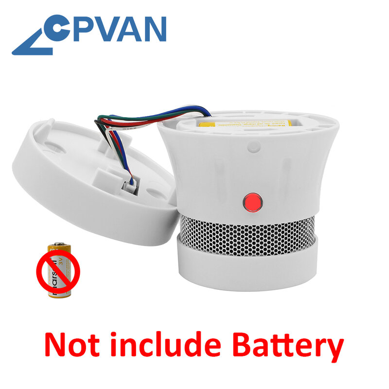 CPVAN Tuya Wifi rilevatore di fumo batteria da 3 anni certificato CE allarme fumo intelligente protezione antincendio датчик дыма Detector de humo