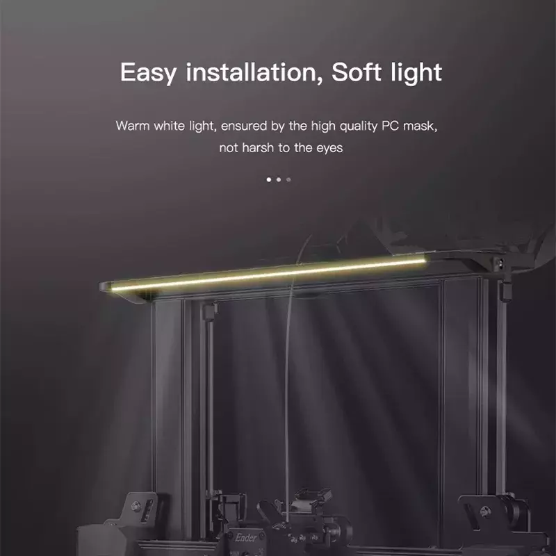 CREALITY 3D Ender-3 S1 Ender-3 S1 Pro LED Light Bar Kit 24V/5W Chip Energy Power Saving Easy Installation Soft Light No Strobe