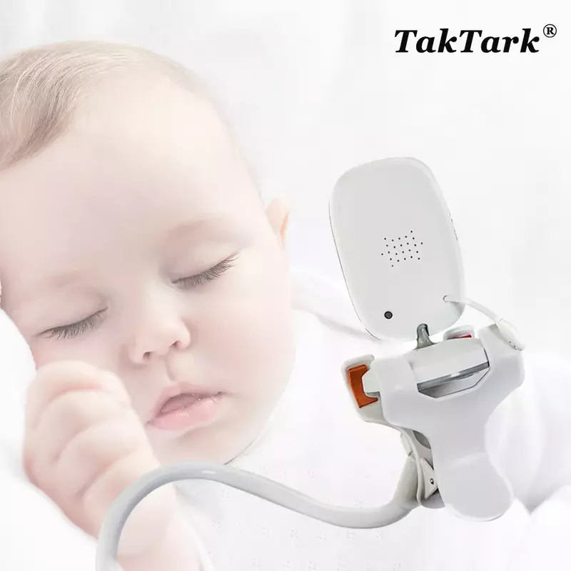 TakTark – Support de caméra pour moniteur bébé, accessoire universel multifonction, à monter sur le berceau lit, dispositif avec bras long réglable