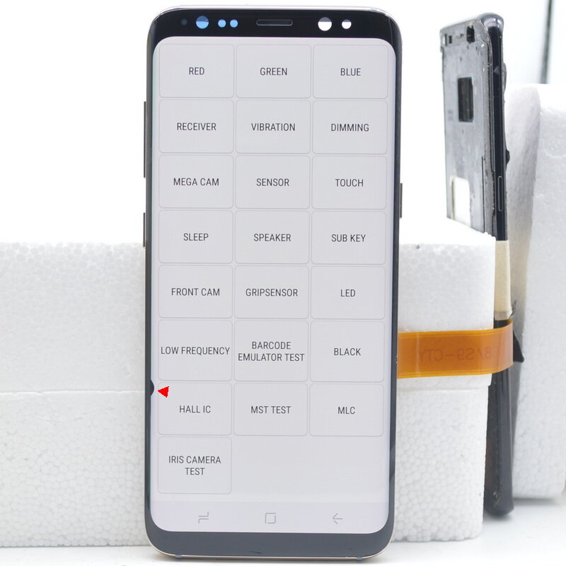 Original AMOLED จอแสดงผลสำหรับ Samsung Galaxy S8 G950F G950F/DS Touch Screen Digitizer S8จอแสดงผล LCD เปลี่ยนชิ้นส่วนจุด