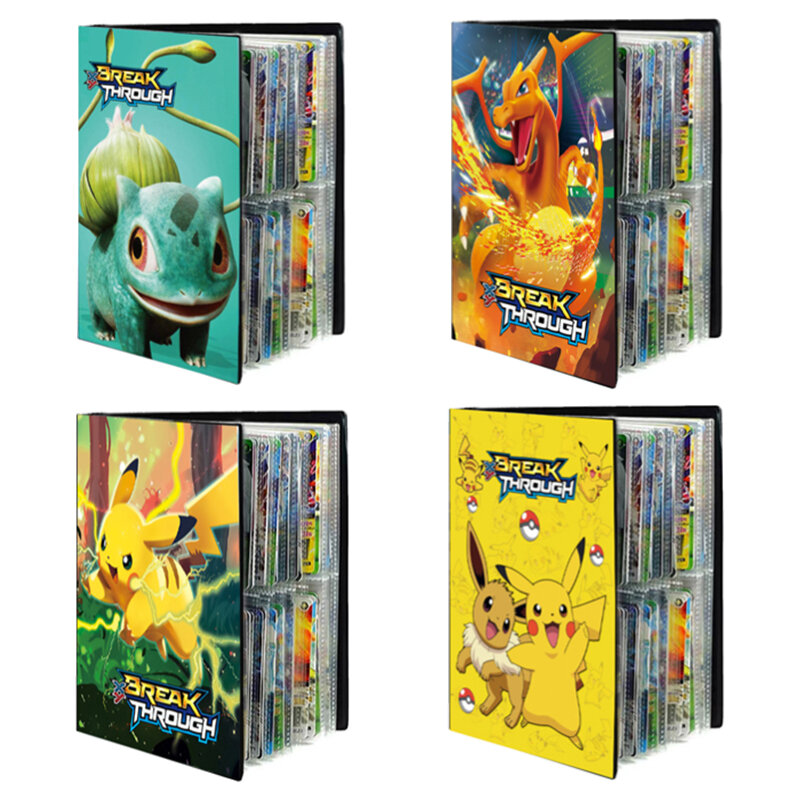 240 karten Pokemon Album Buch Sammlung Halter Tasche Anime Karte Spiel Karte Binder Ordner Top Geladen Liste Spielzeug Geschenk Für kinder