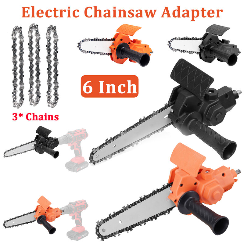 6/4 Inch Electric Drill Converter for Pruning Attachment Electric Drill Modified To Electric Chainsaw Tool Chainsaws Accessories