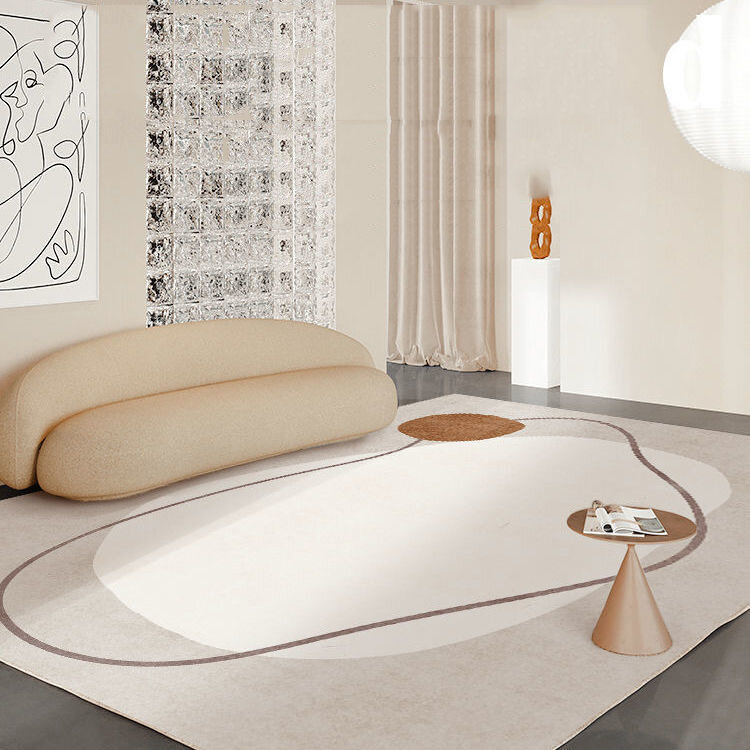 モダンな白いリビングルームのカーペット,大きなベッドルームの装飾アクセサリー,リビングルーム用