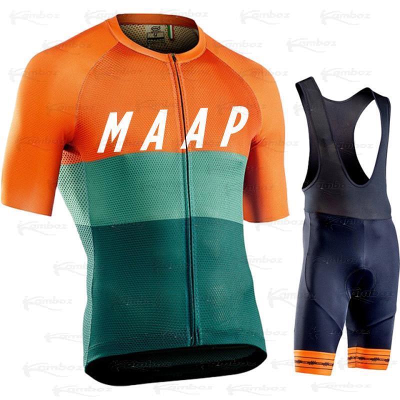 MAAP Cycling Jersey Set Team Summer Bike Clothing 2022 New MTB Bicycle Breathable Clothes Maillot Suit Ropa Ciclismo Men Uniform