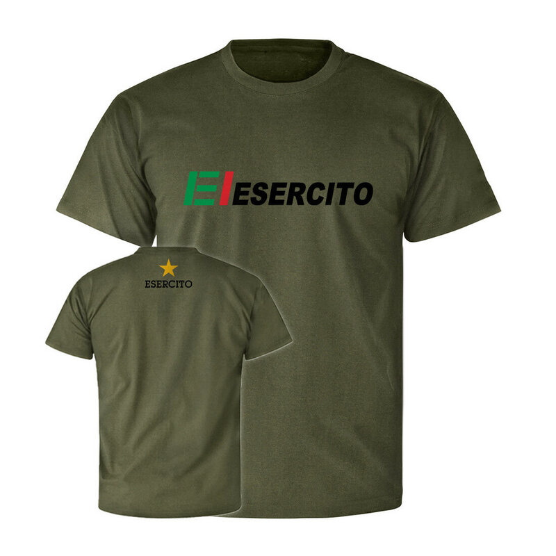 Esercito Italiano piechota włoska armia El włochy armia T koszula lato bawełna O-Neck z krótkim rękawem mężczyzna T koszula nowy S-3XL