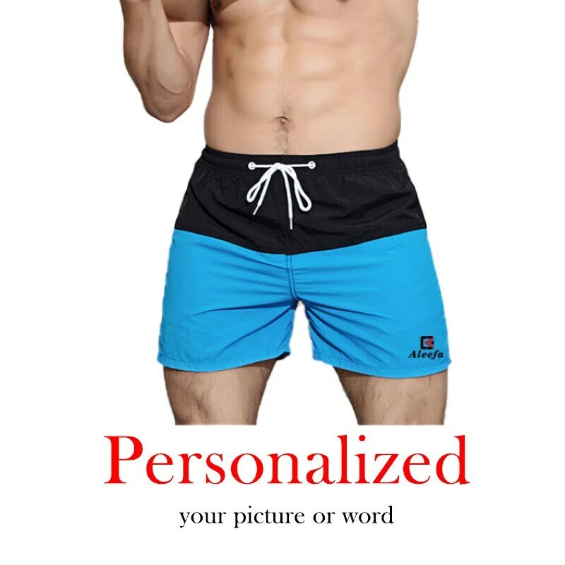 2022 personalized Men's Loose Beach Pants Sports Quick Drying Casual Three-part Shorts  Swim Shorts Men