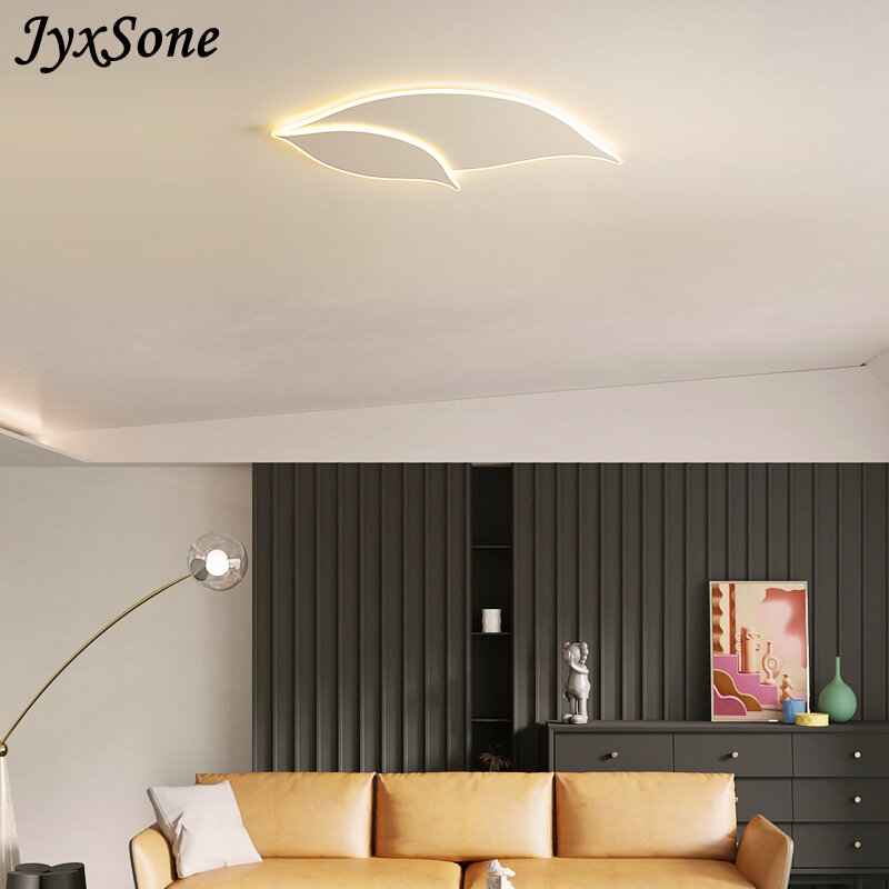 Nórdico moderno minimalista luzes de teto dupla folha lâmpada decoração para casa luzes led para sala estar quarto sala jantar interior