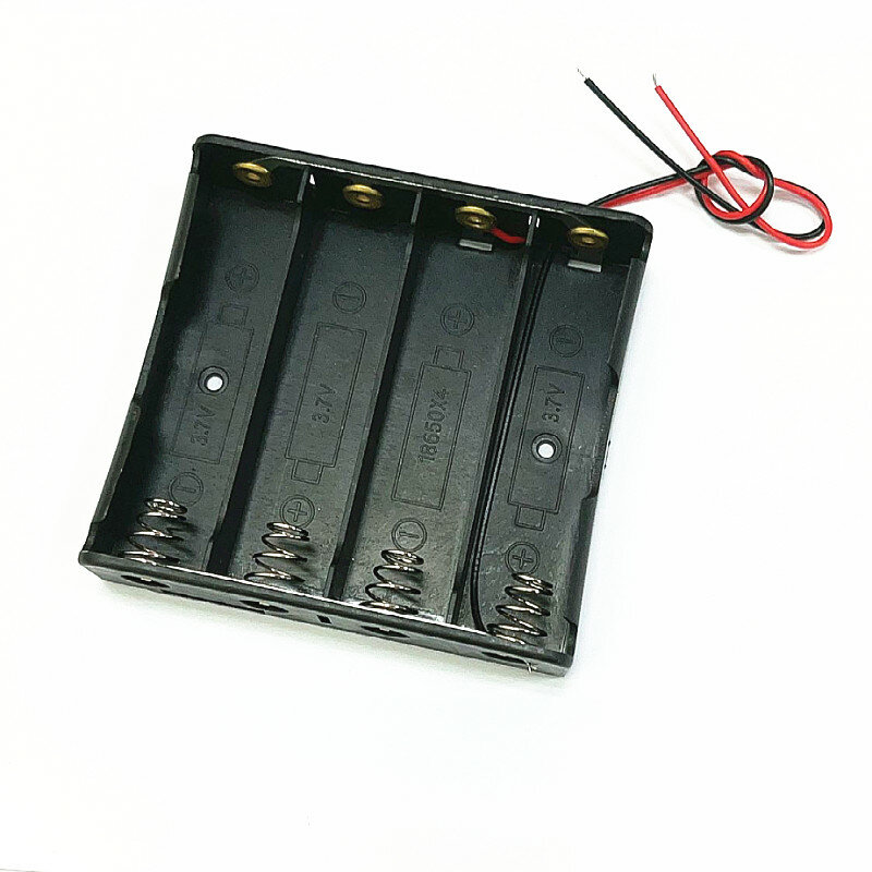 Caja de montaje de batería 18650 4 caja de batería 3,7 V paralela