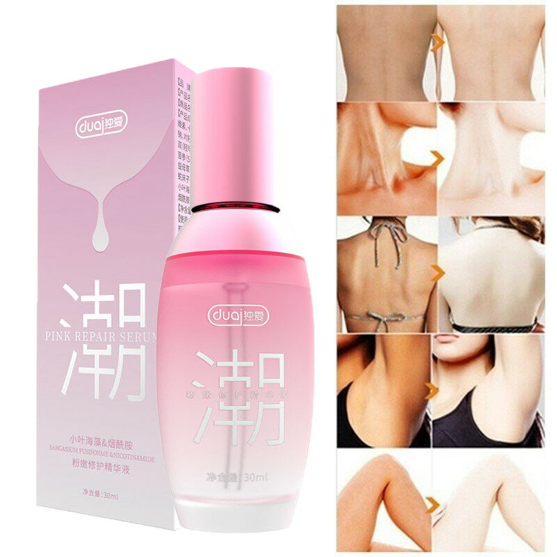 Peças privadas femininas rosa gel de reparação genitais femininas clareamento clareamento peças privadas cuidados essência 30ml produtos eróticos adultos