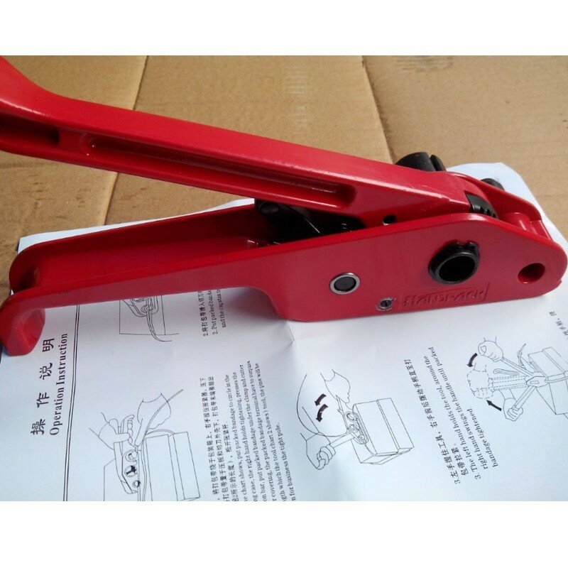 Reggiatrice manuale tendicinghia reggiatrice a mano più stretta per nastro in poliestere per cinturino in PET da 19mm in PP