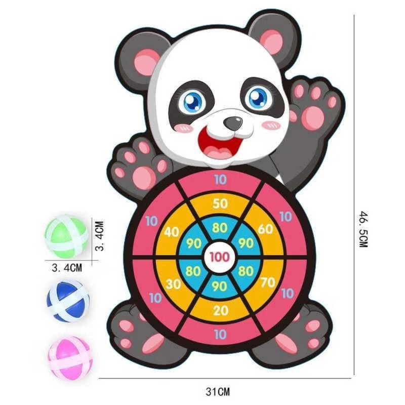 Montessori Dart Board Target Throwing Magic Sticky Ball Sports Game Parent-child Interactive Toys Girls Boys Gift